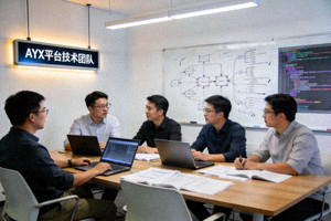AYX平台技术团队工作场景 - 工程师讨论技术方案